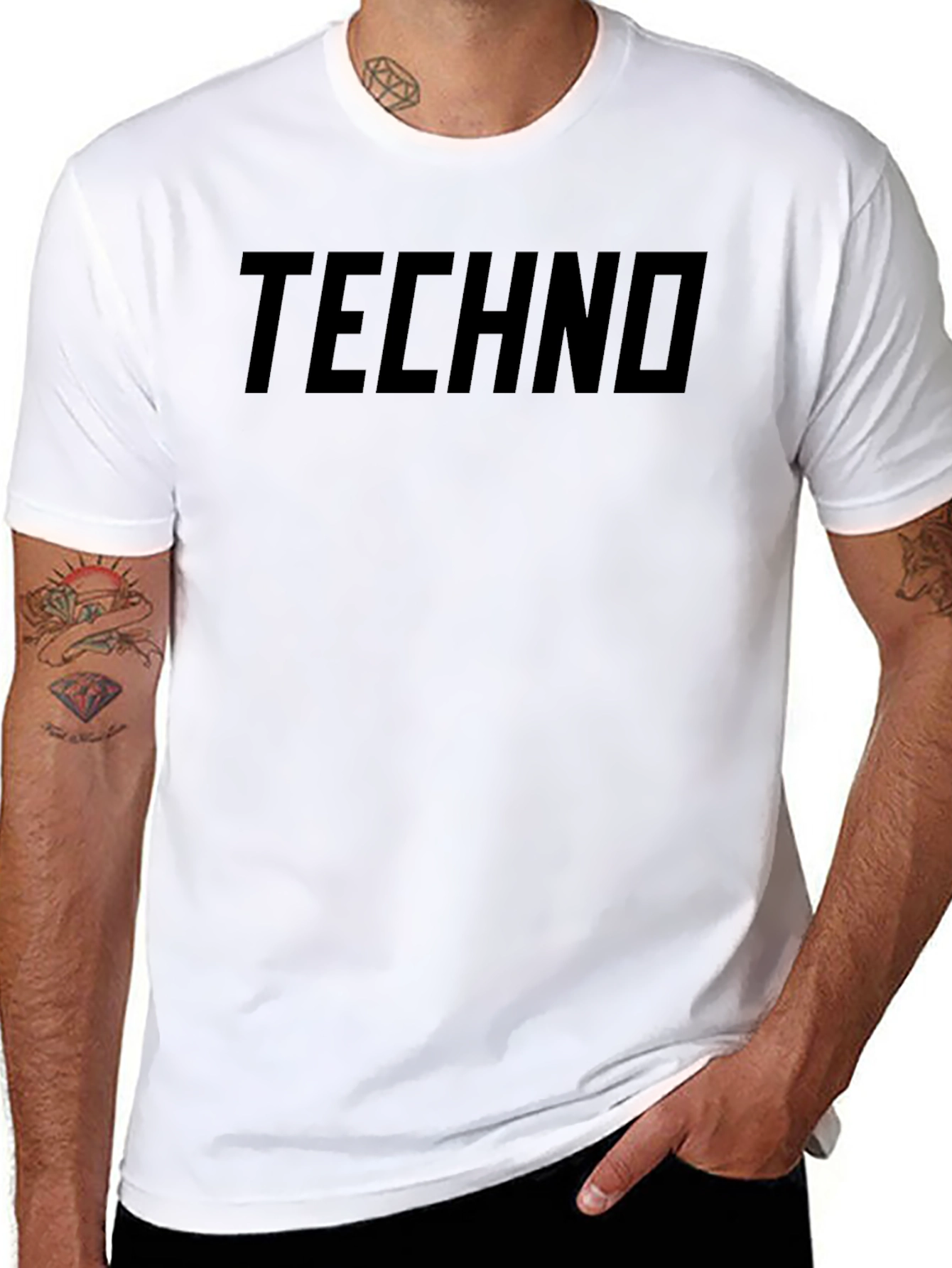 Techno Graphic Tee - Mens Black T-Shirt