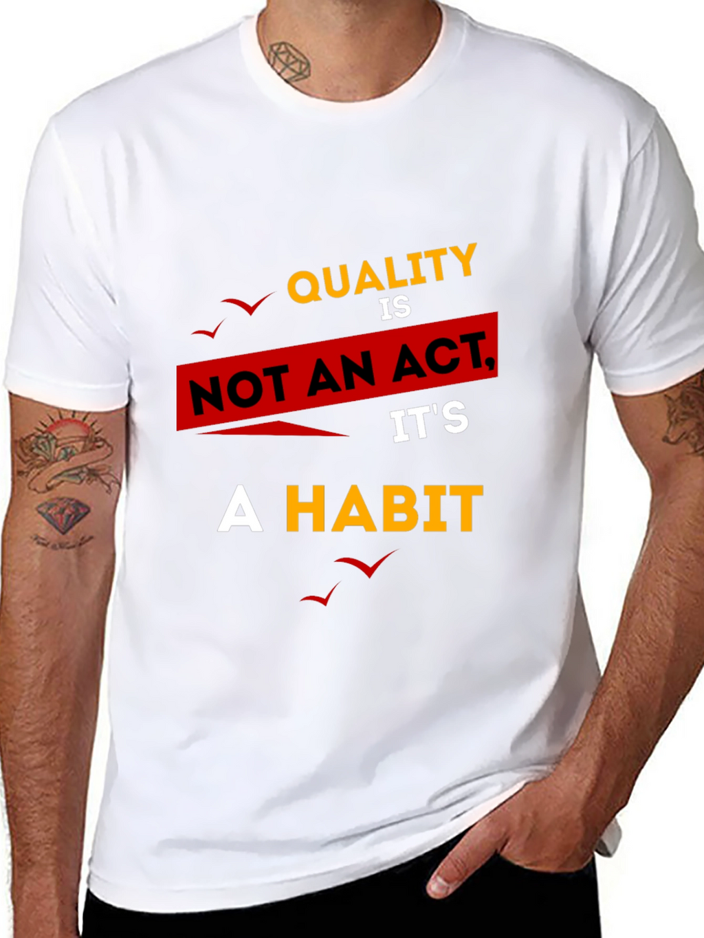 Quality Habit Graphic T-Shirt - Black