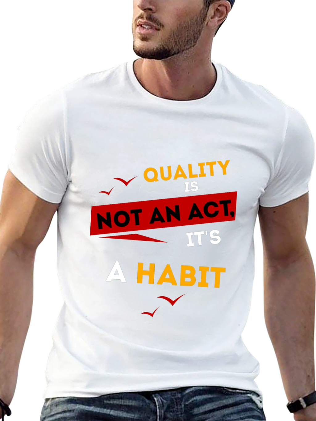 Quality Habit Graphic T-Shirt - Black