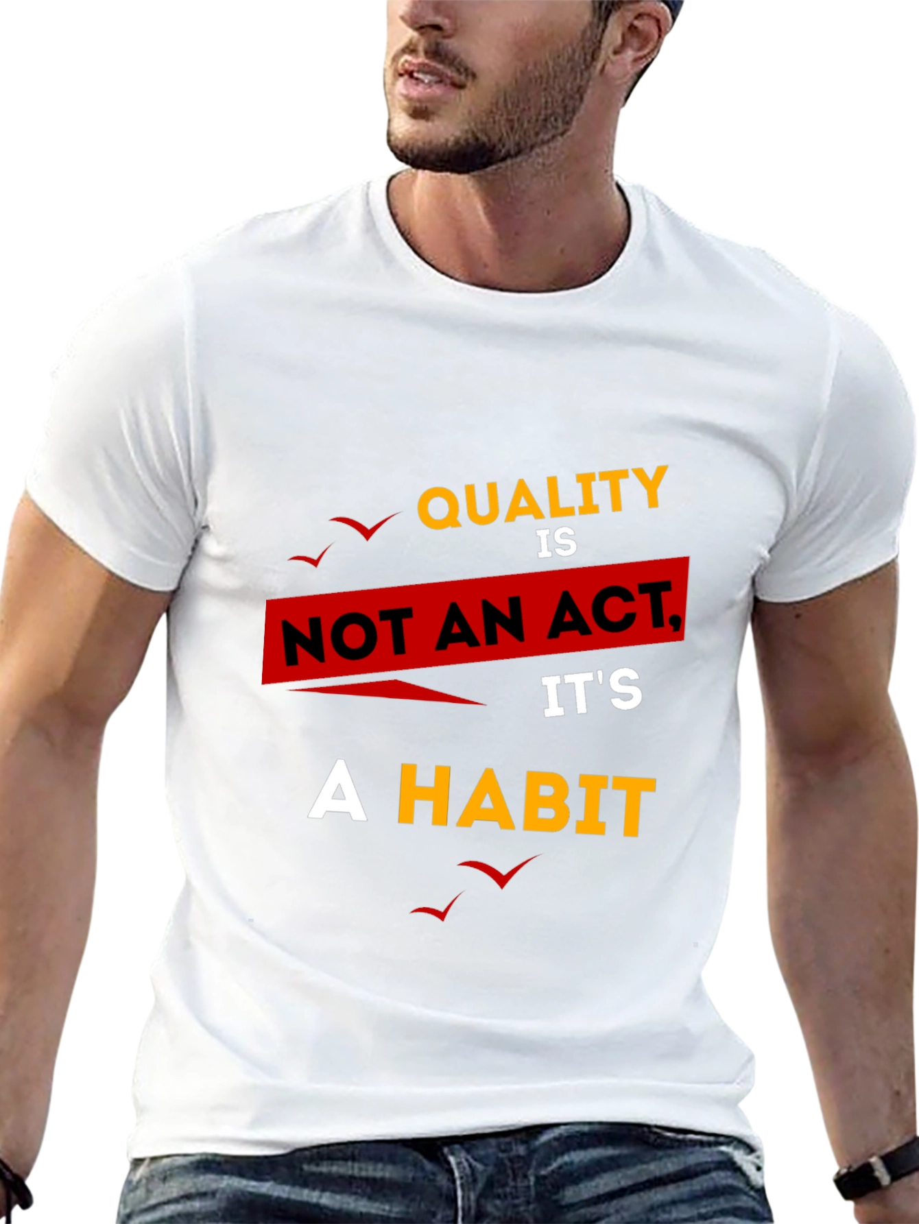 Quality Habit Graphic T-Shirt - Black