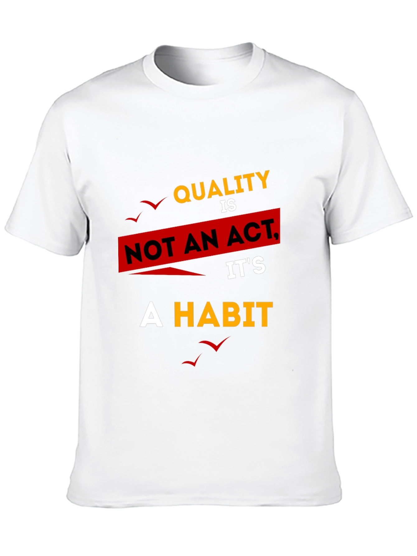 Quality Habit Graphic T-Shirt - Black