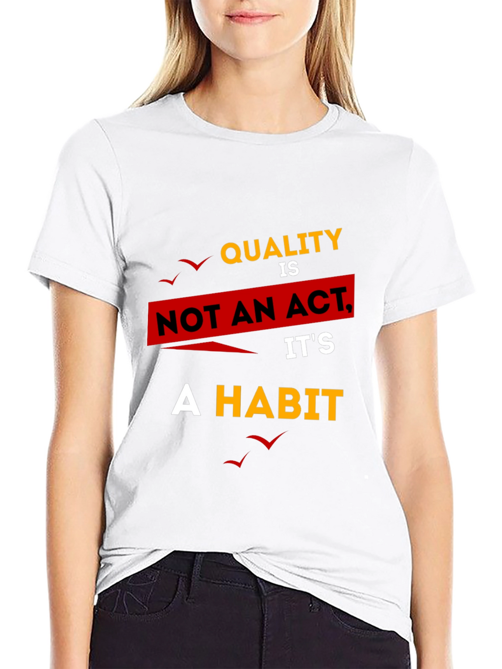 Quality Habit Graphic T-Shirt - Black