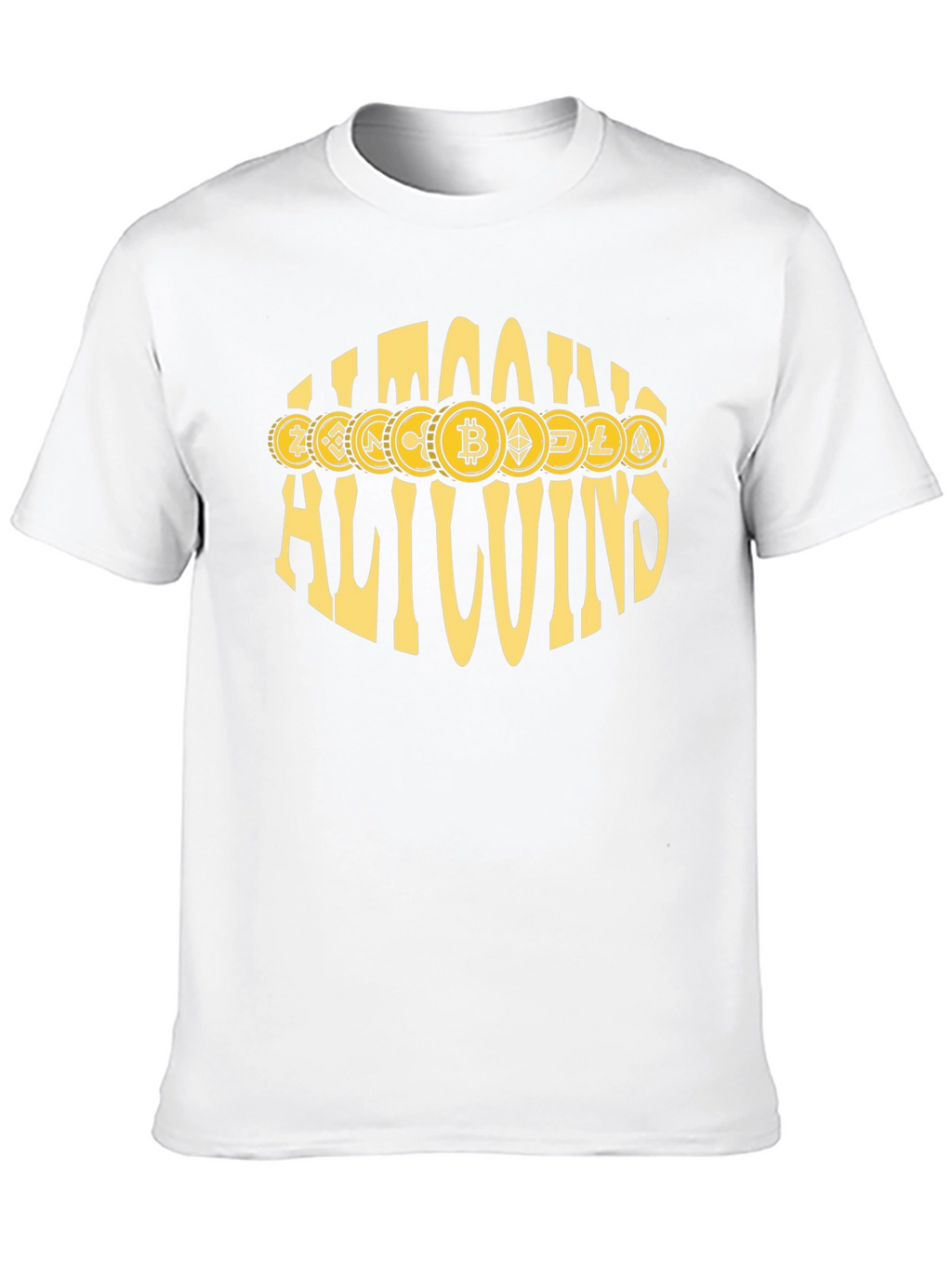 Allcoins Crypto T-Shirt - Bitcoin & Altcoin Design