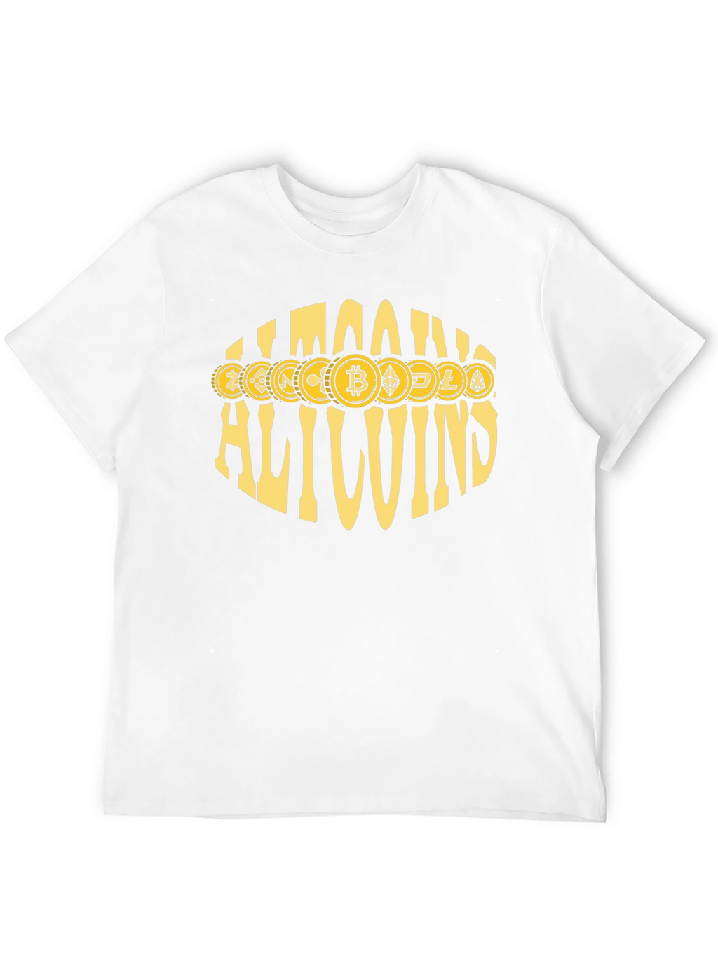 Allcoins Crypto T-Shirt - Bitcoin & Altcoin Design