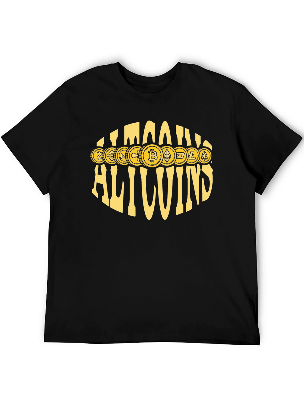 Allcoins Crypto T-Shirt - Bitcoin & Altcoin Design
