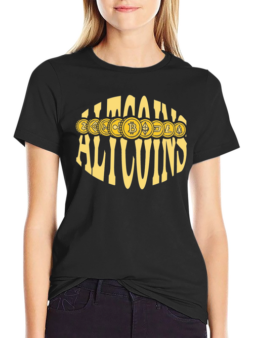 Allcoins Crypto T-Shirt - Bitcoin & Altcoin Design