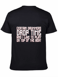 Funny Drummer Black T-Shirt