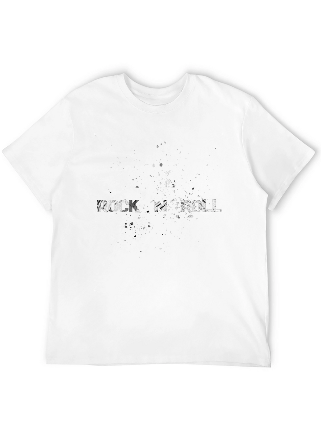 Rock N Roll Graphic Black T-Shirt
