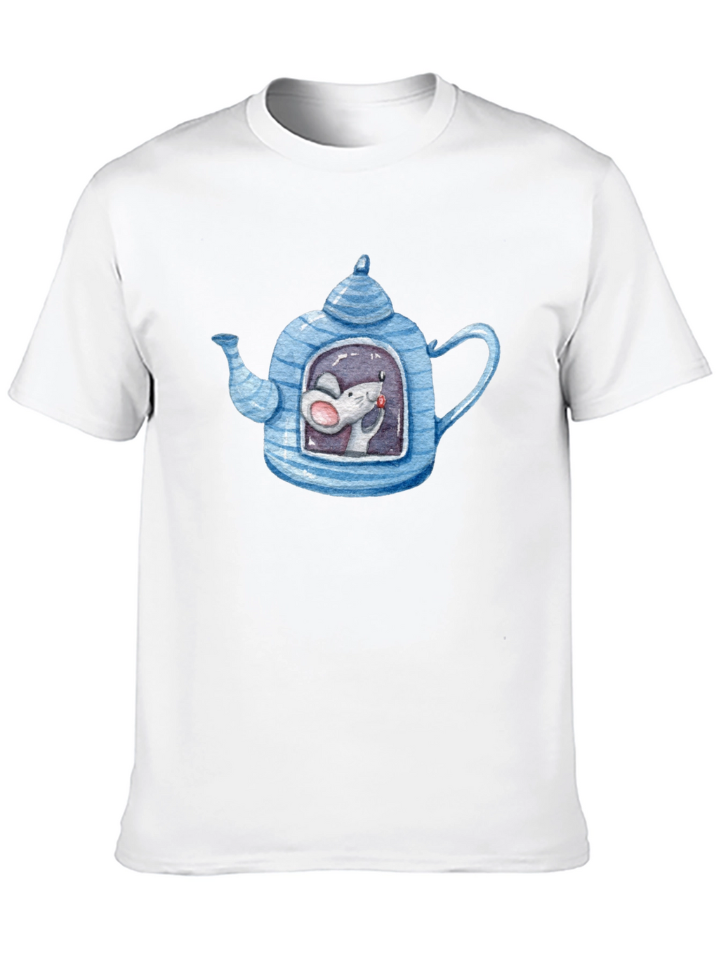 Quirky Mouse in Teapot Graphic Tee