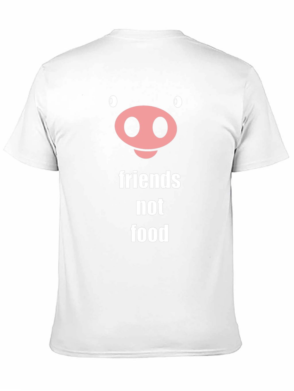 Friends Not Food Pig Graphic Tee Vegan Shirt