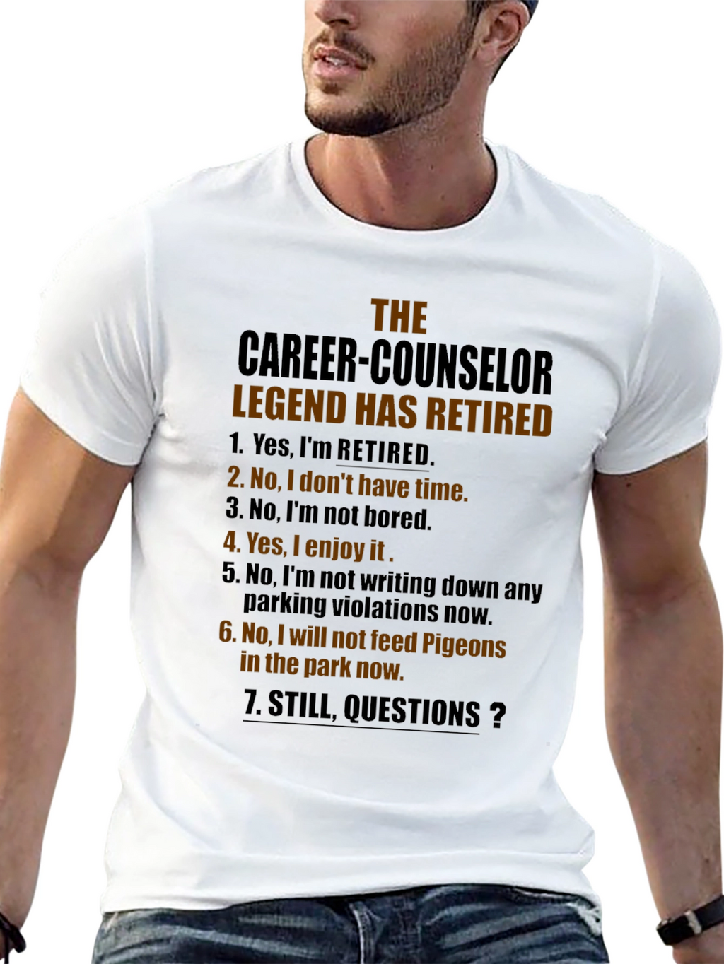 Career Counselor Retirement T-Shirt - Legend Has Retired
