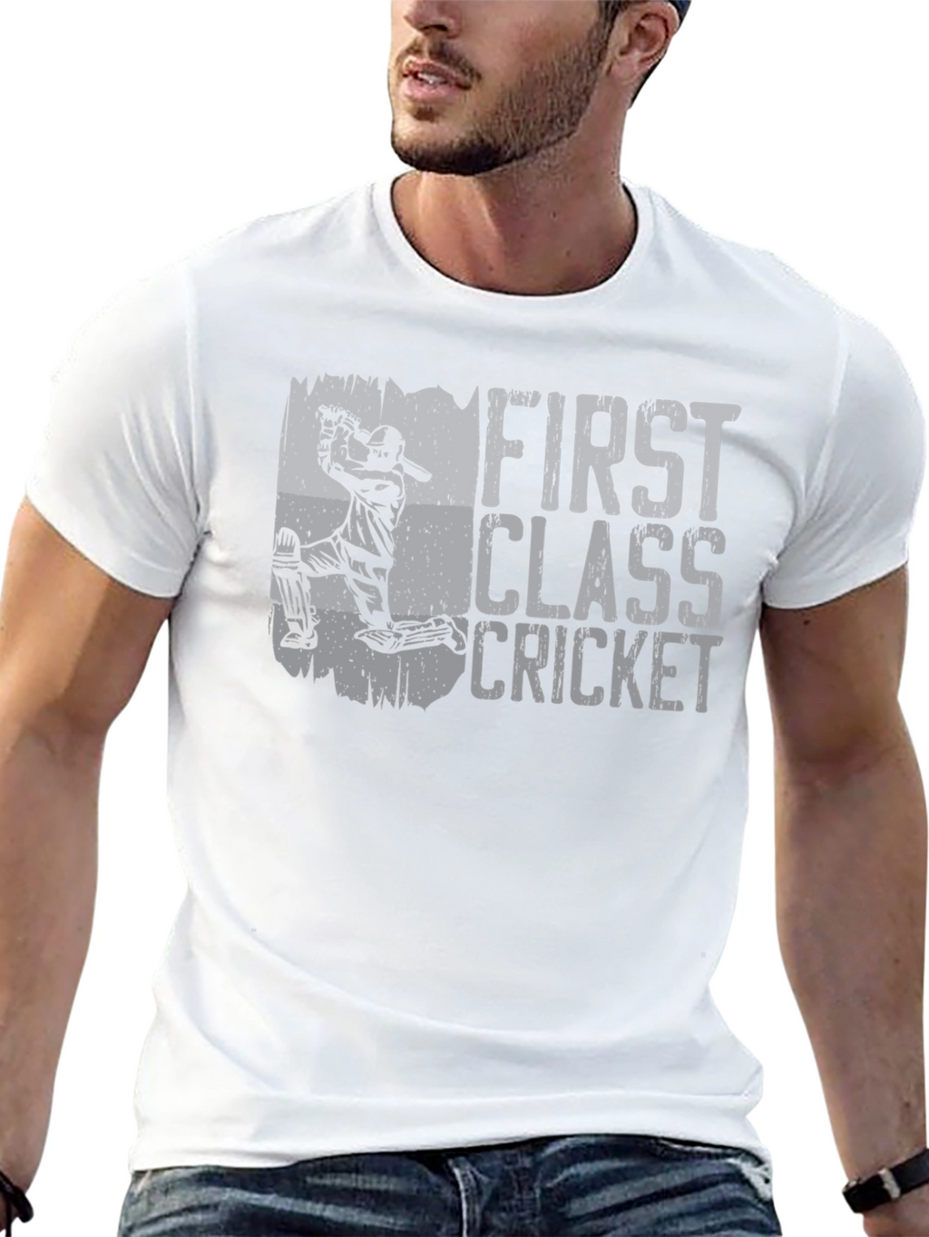 First Class Cricket Graphic T-Shirt