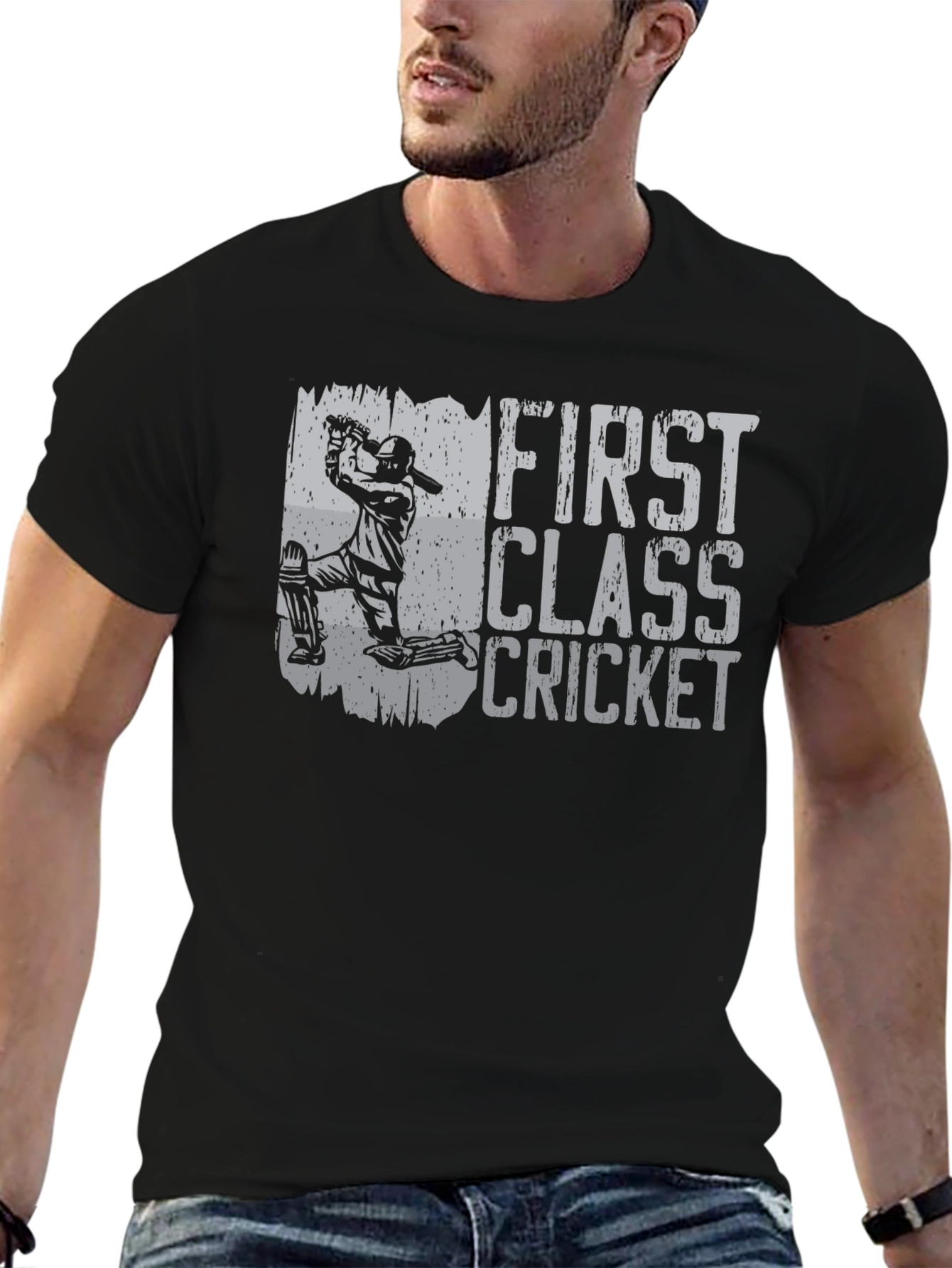First Class Cricket Graphic T-Shirt