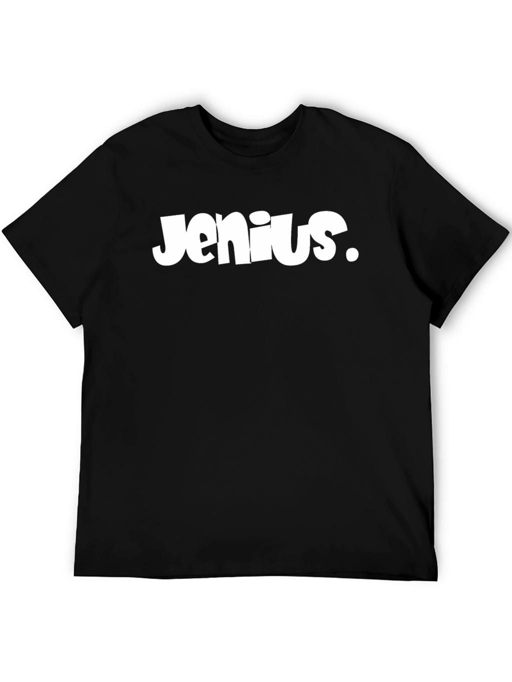 Jenius Graphic Tee - Black Cotton Blend
