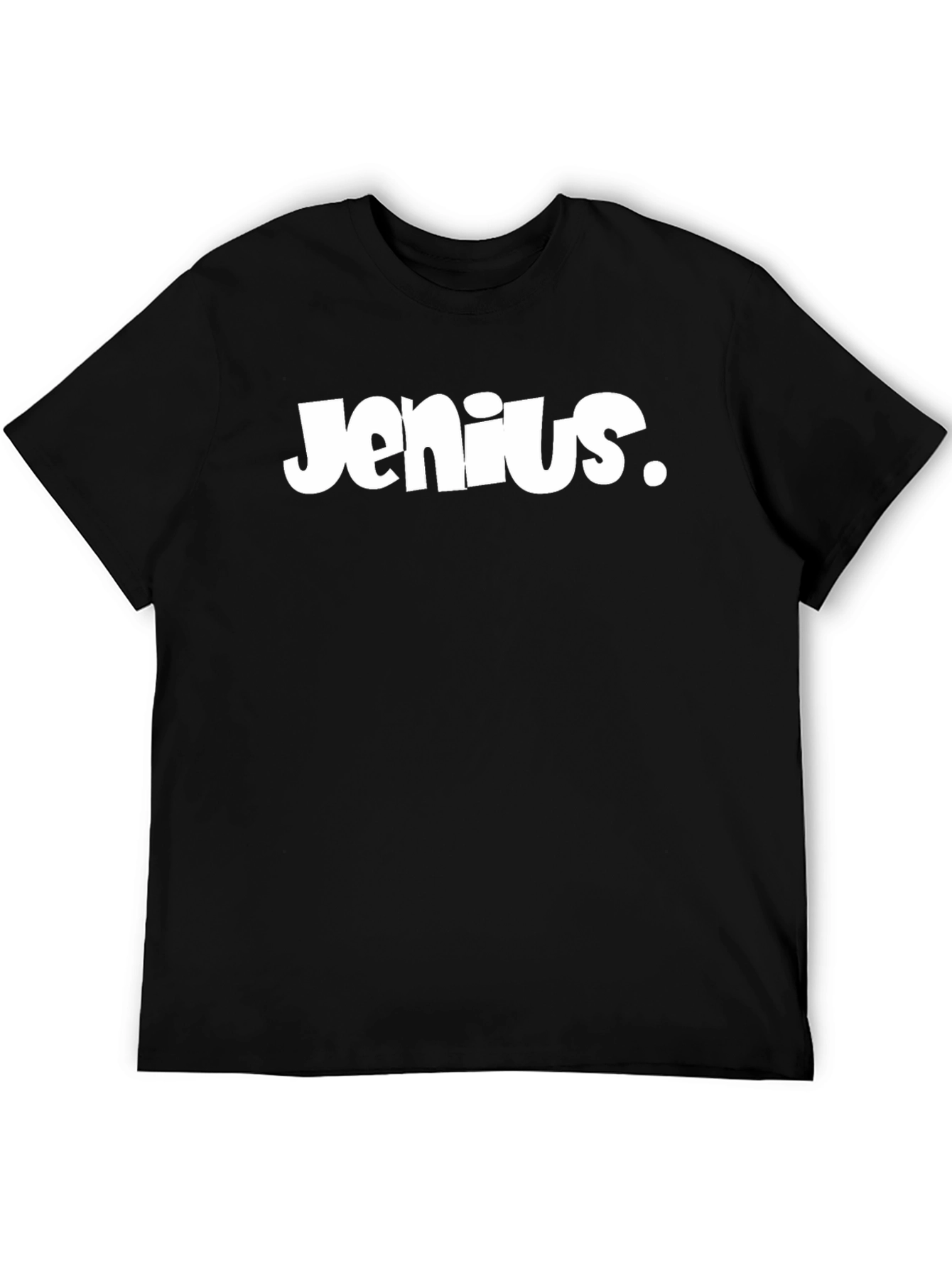 Jenius Graphic Tee - Black Cotton Blend