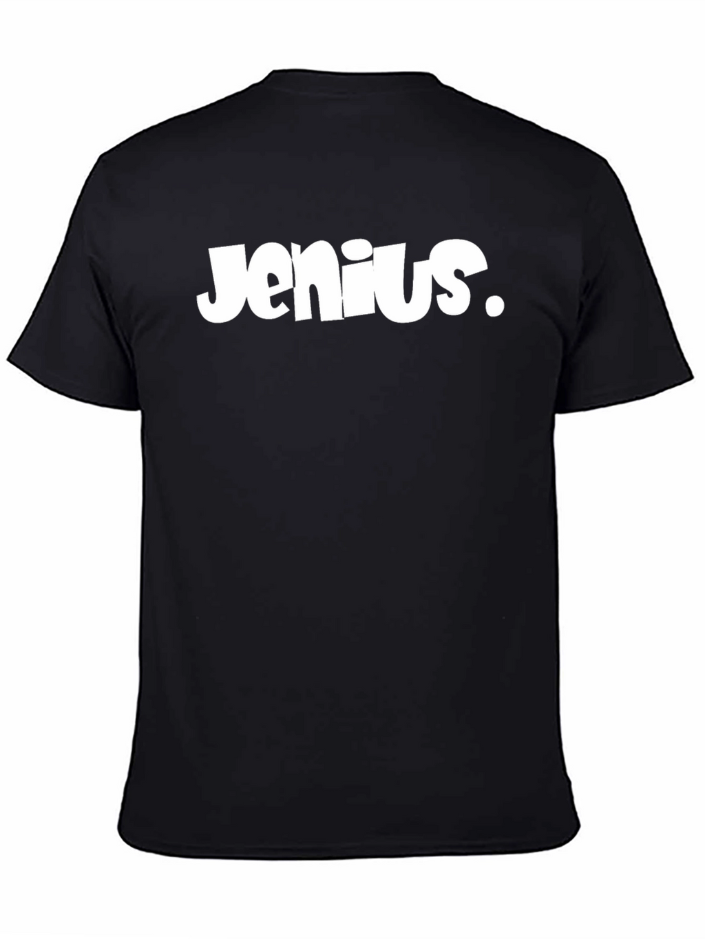 Jenius Graphic Tee - Black Cotton Blend
