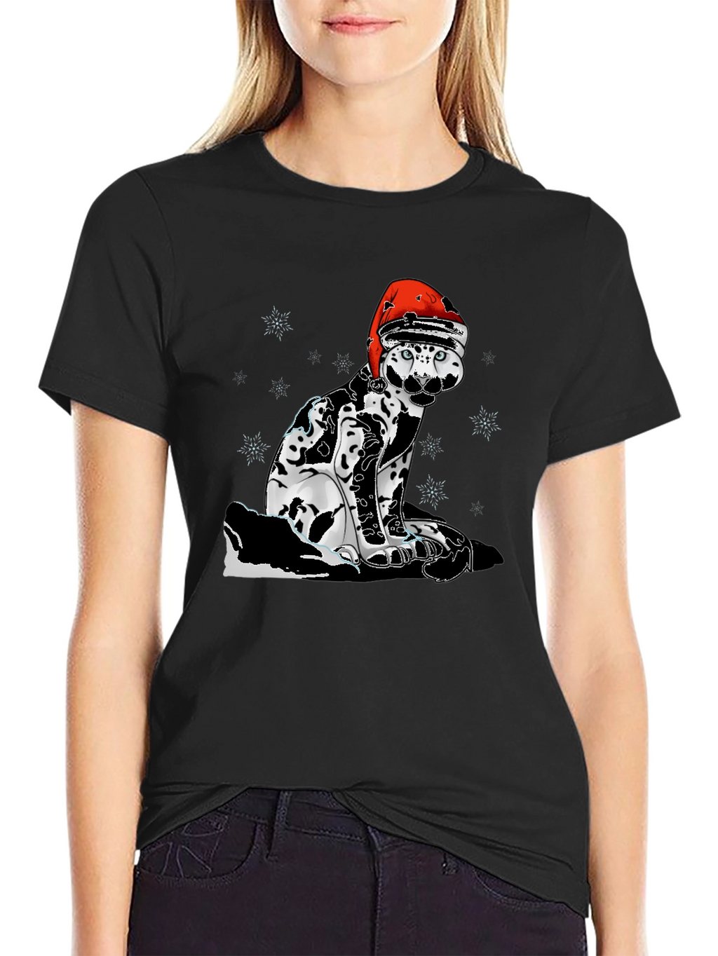 Festive Feline T-Shirt - Christmas Cat Tee