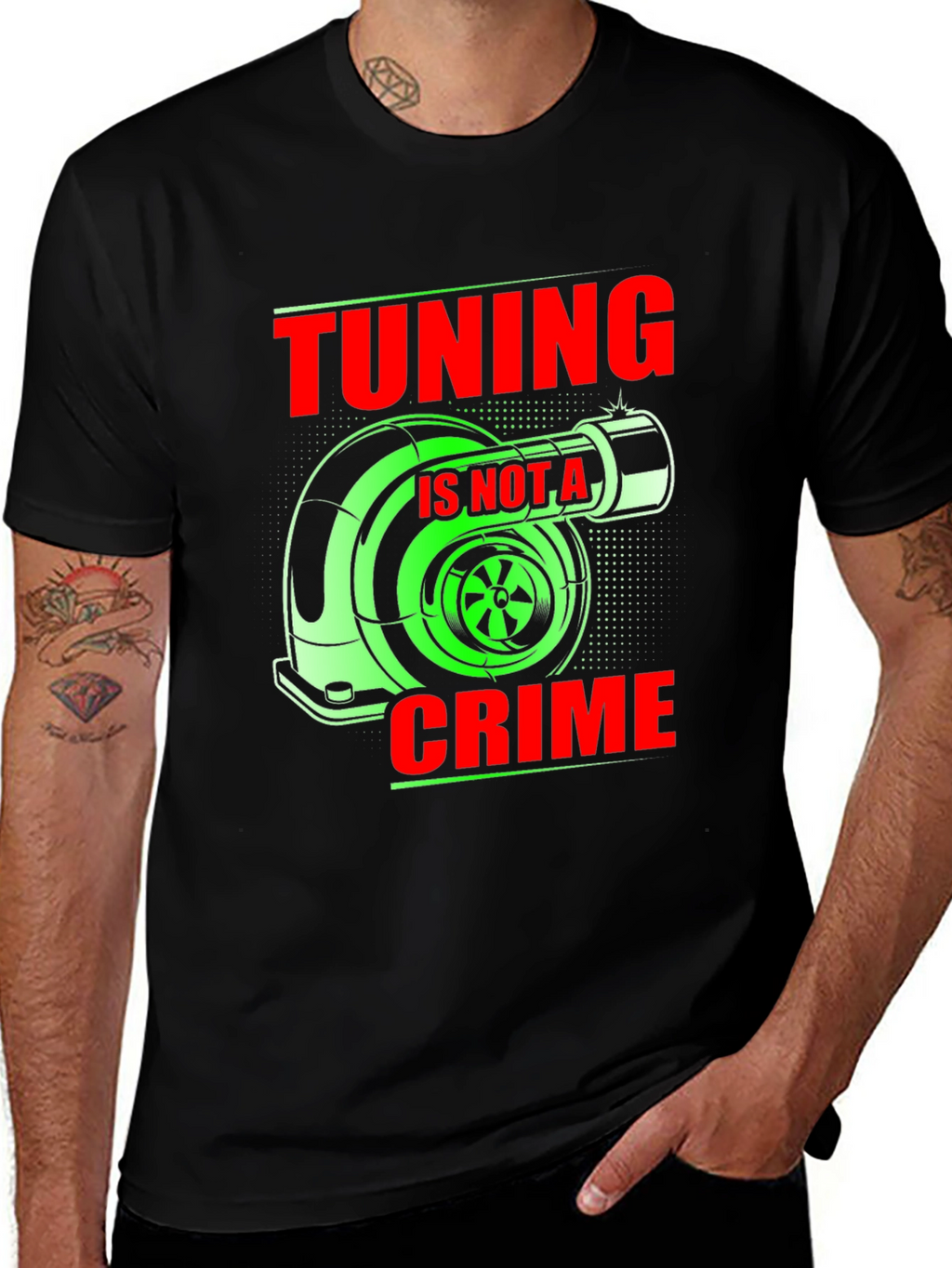 Tuning is Not a Crime Graphic T-Shirt