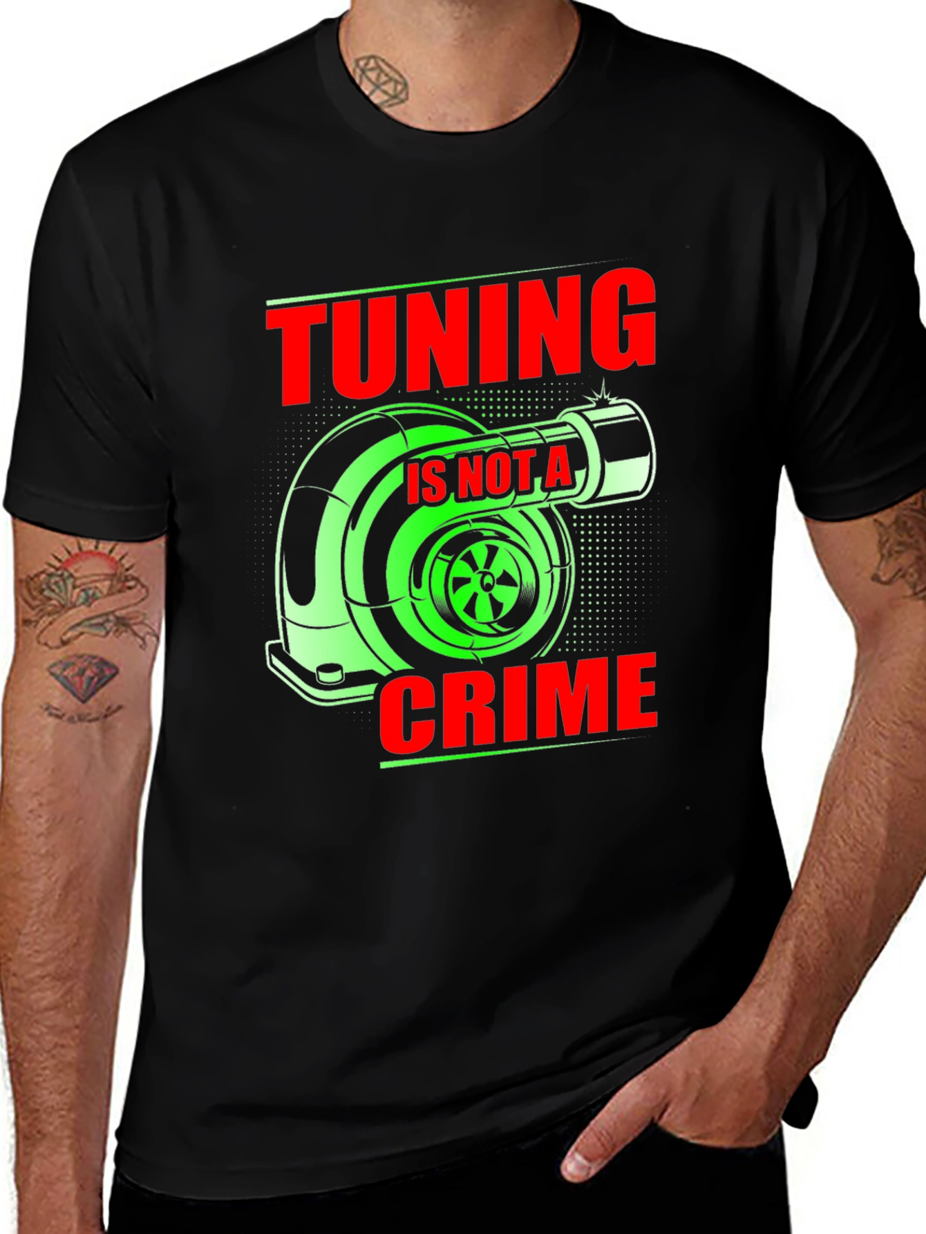 Tuning is Not a Crime Graphic T-Shirt