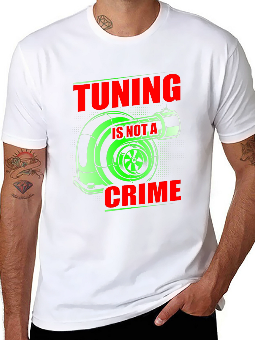 Tuning is Not a Crime Graphic T-Shirt