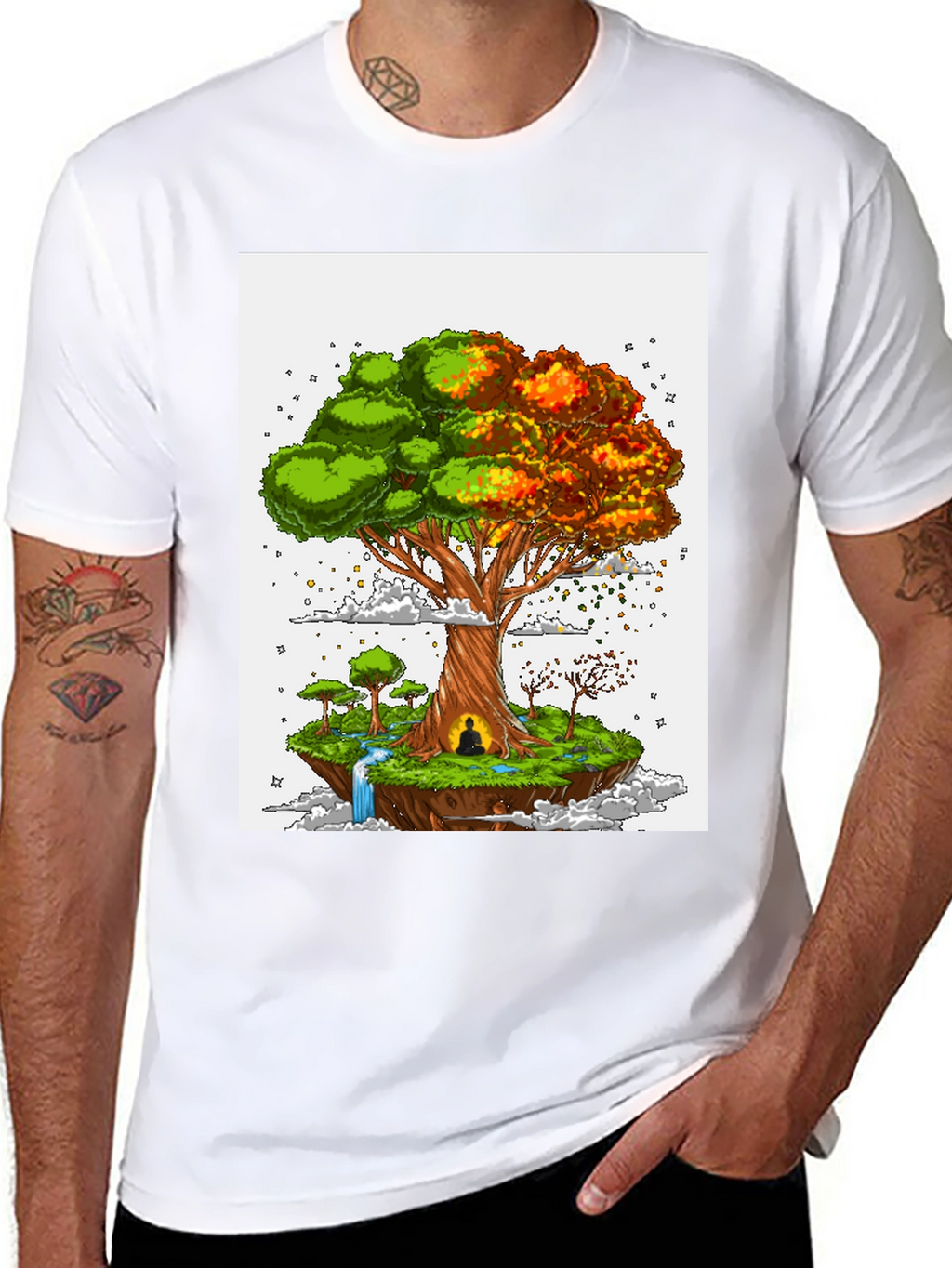 Tree of Life Graphic Tee - Floating Island Design