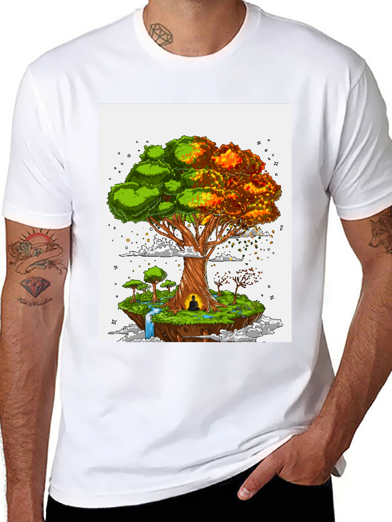 Tree of Life Graphic Tee - Floating Island Design