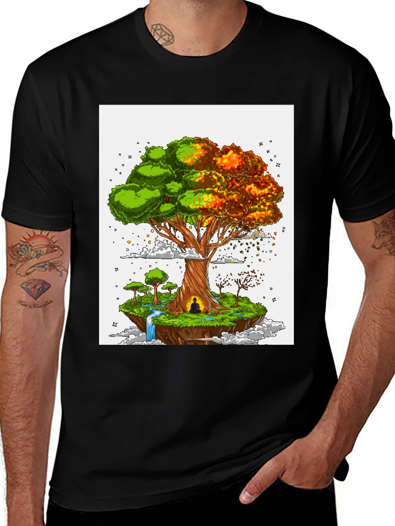 Tree of Life Graphic Tee - Floating Island Design