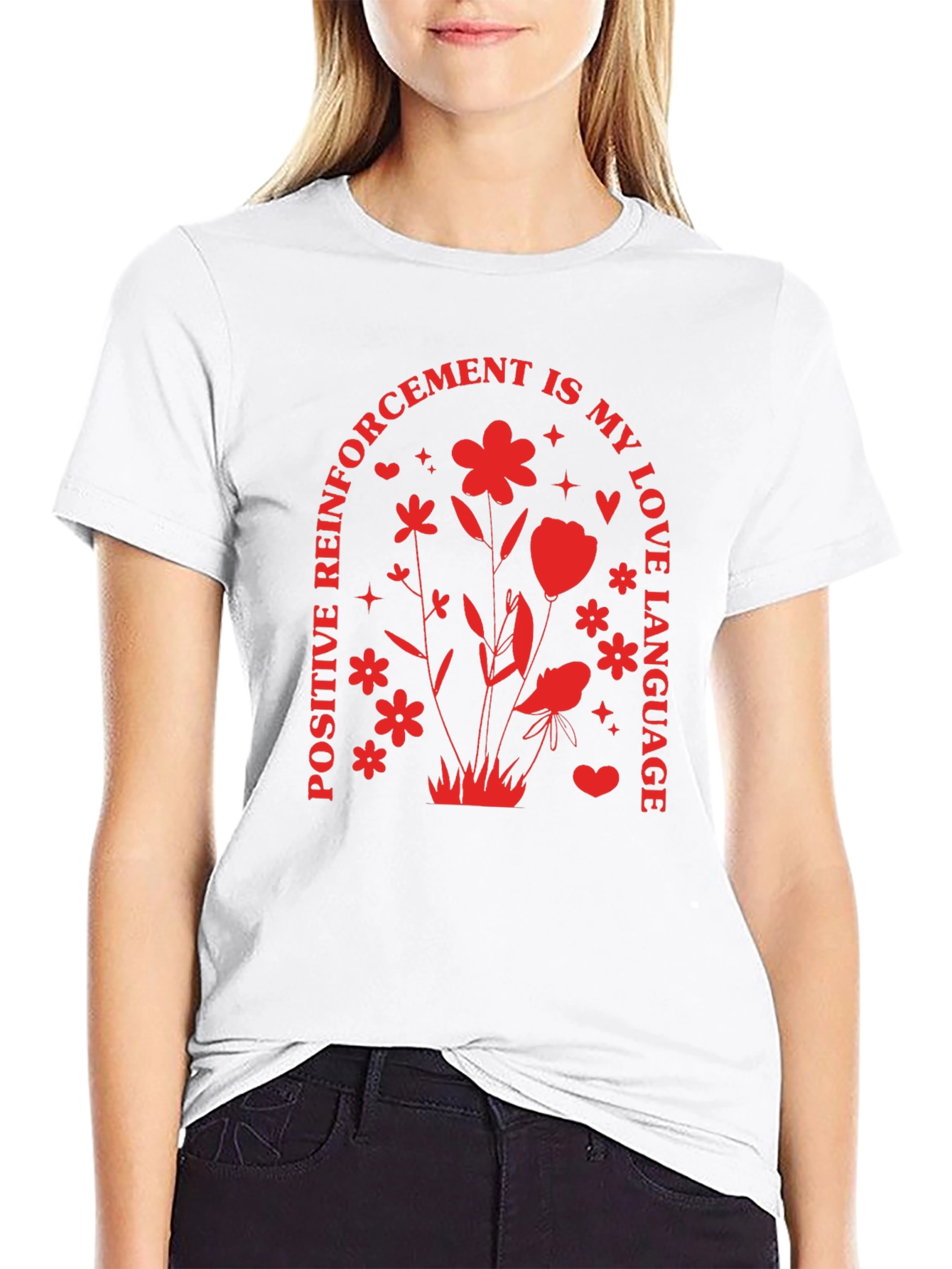 Positive Reinforcement Love Language Black T-Shirt