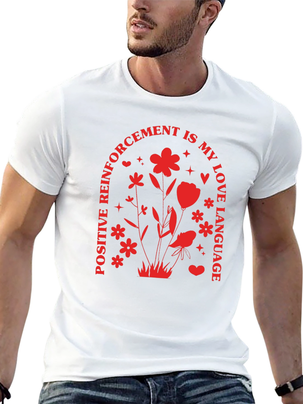 Positive Reinforcement Love Language Black T-Shirt