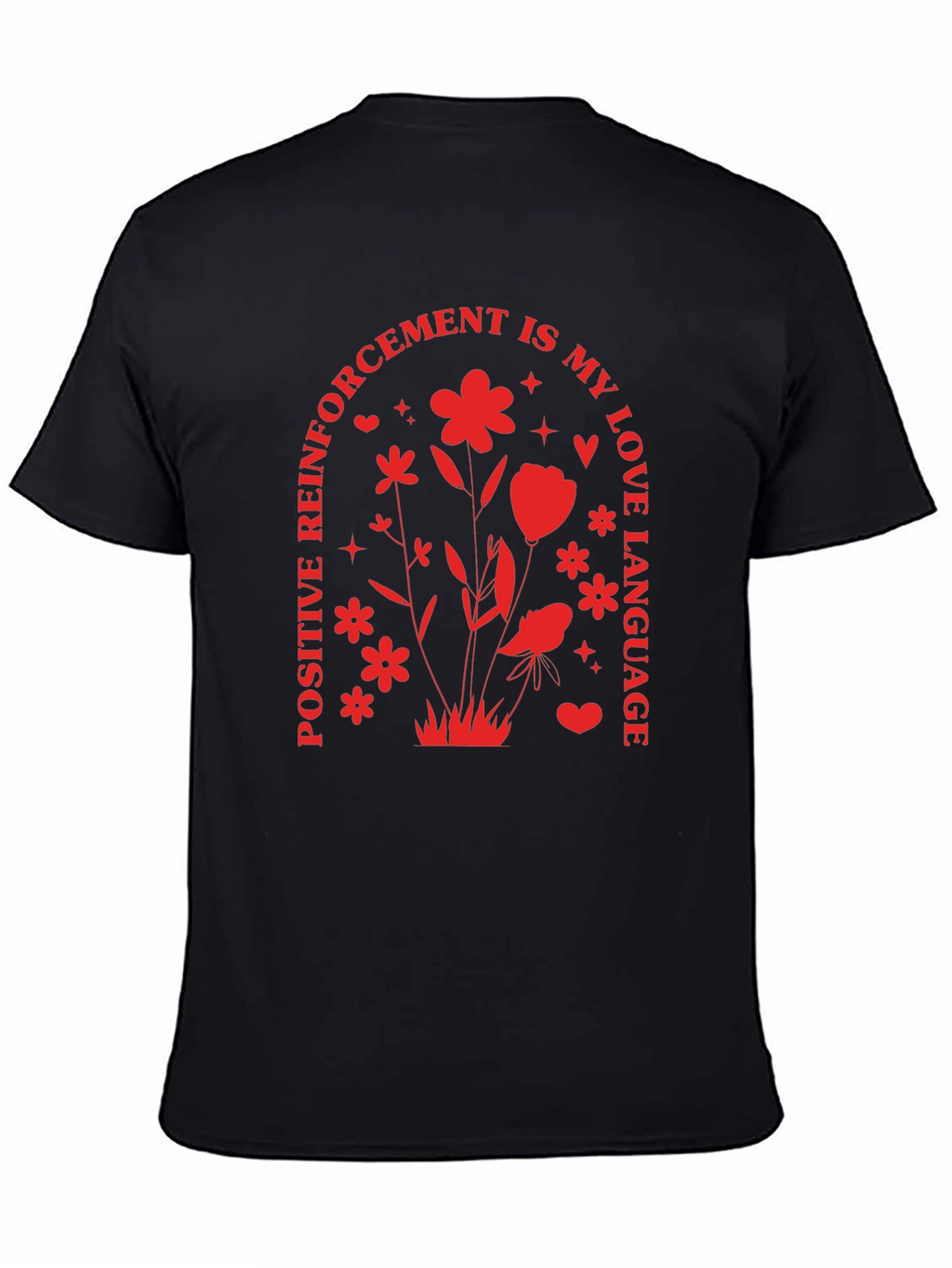 Positive Reinforcement Love Language Black T-Shirt
