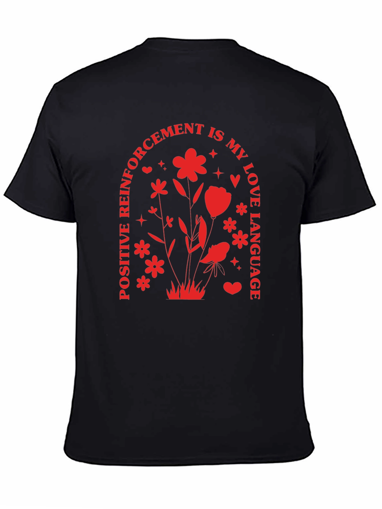 Positive Reinforcement Love Language Black T-Shirt