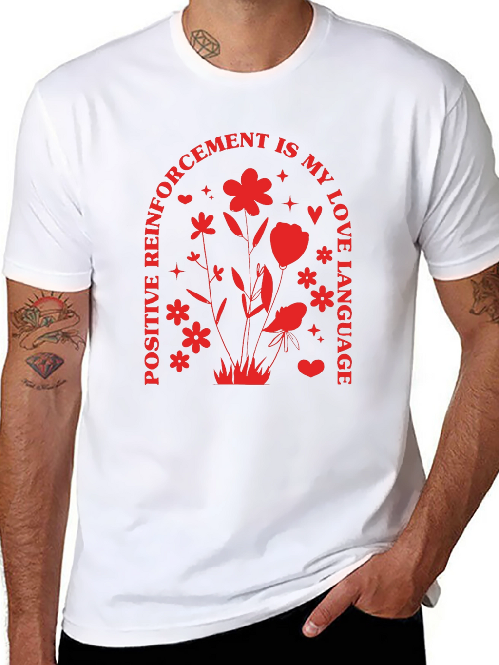 Positive Reinforcement Love Language Black T-Shirt