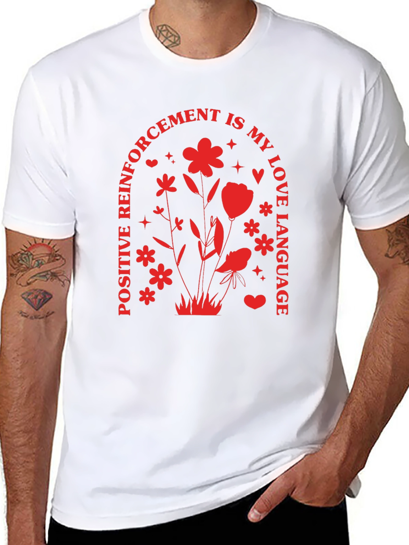Positive Reinforcement Love Language Black T-Shirt