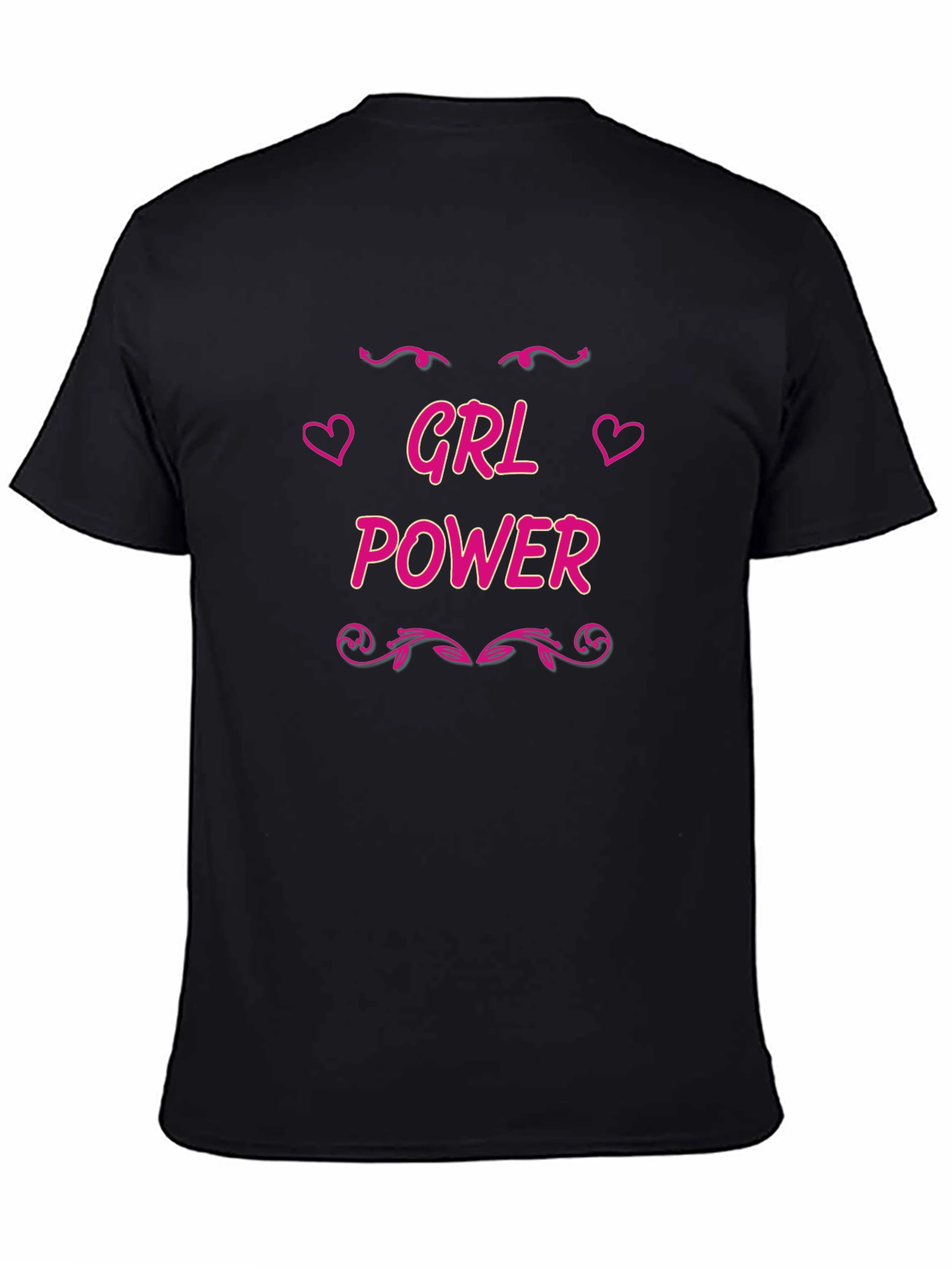 GRL Power Black T-Shirt - Feminist Tee
