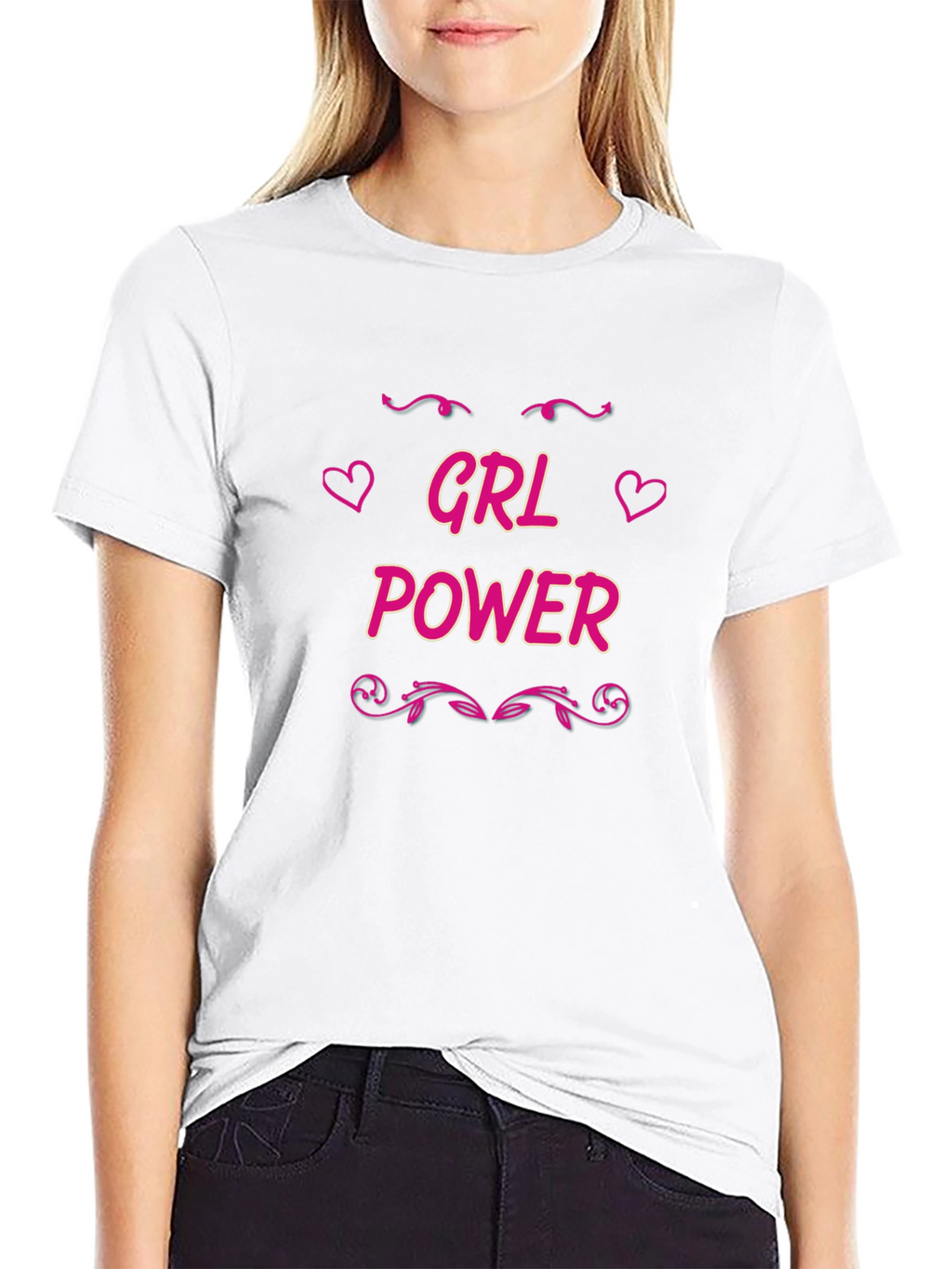 GRL Power Black T-Shirt - Feminist Tee