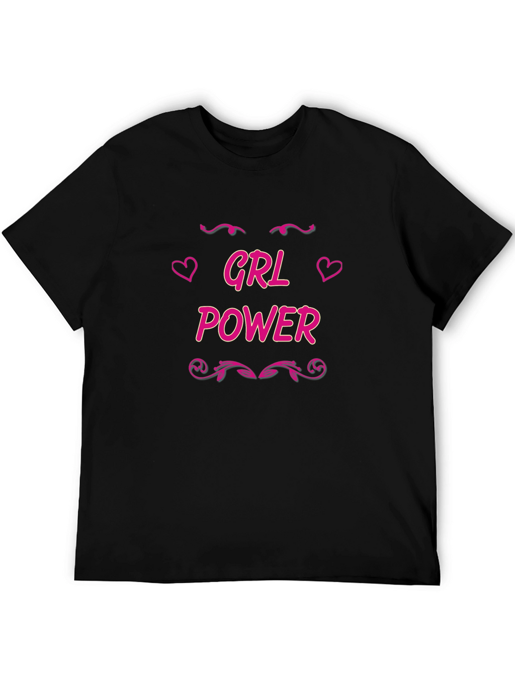 GRL Power Black T-Shirt - Feminist Tee