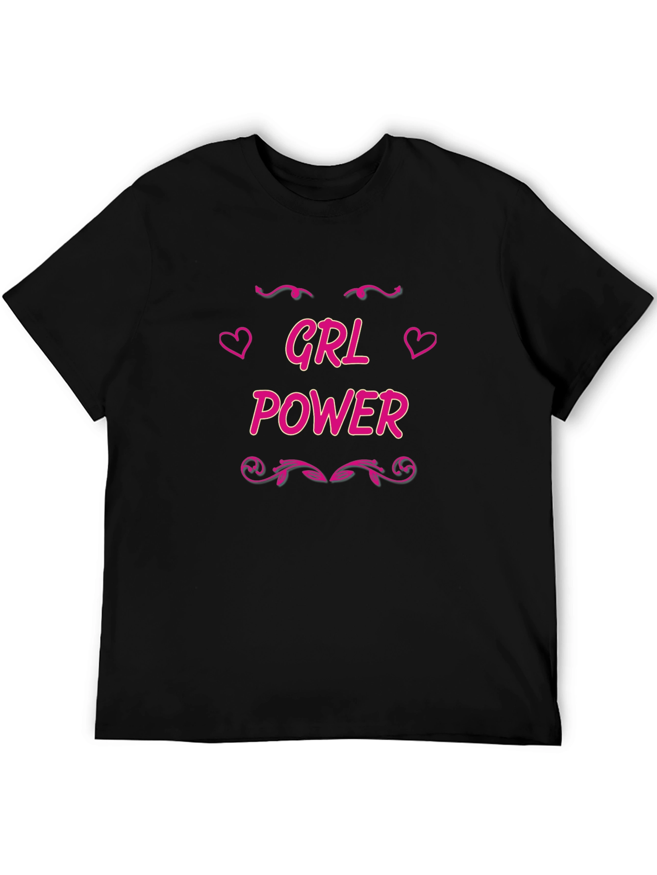 GRL Power Black T-Shirt - Feminist Tee