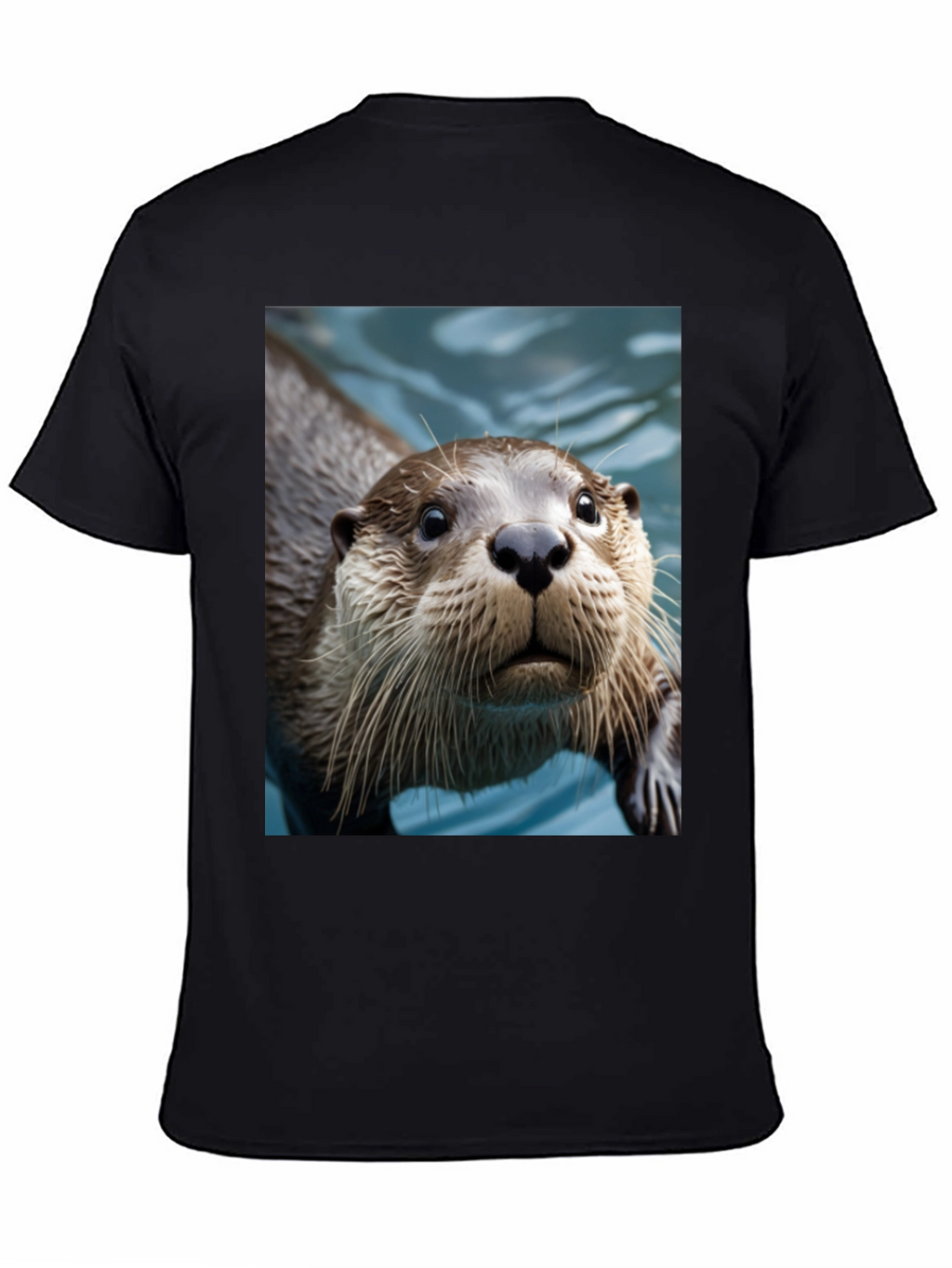 Otter Graphic Tee - Black Cotton