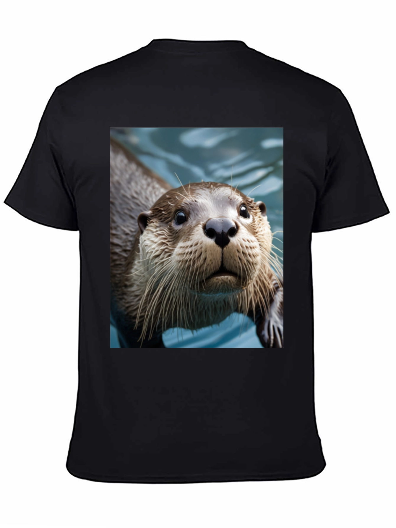 Otter Graphic Tee - Black Cotton