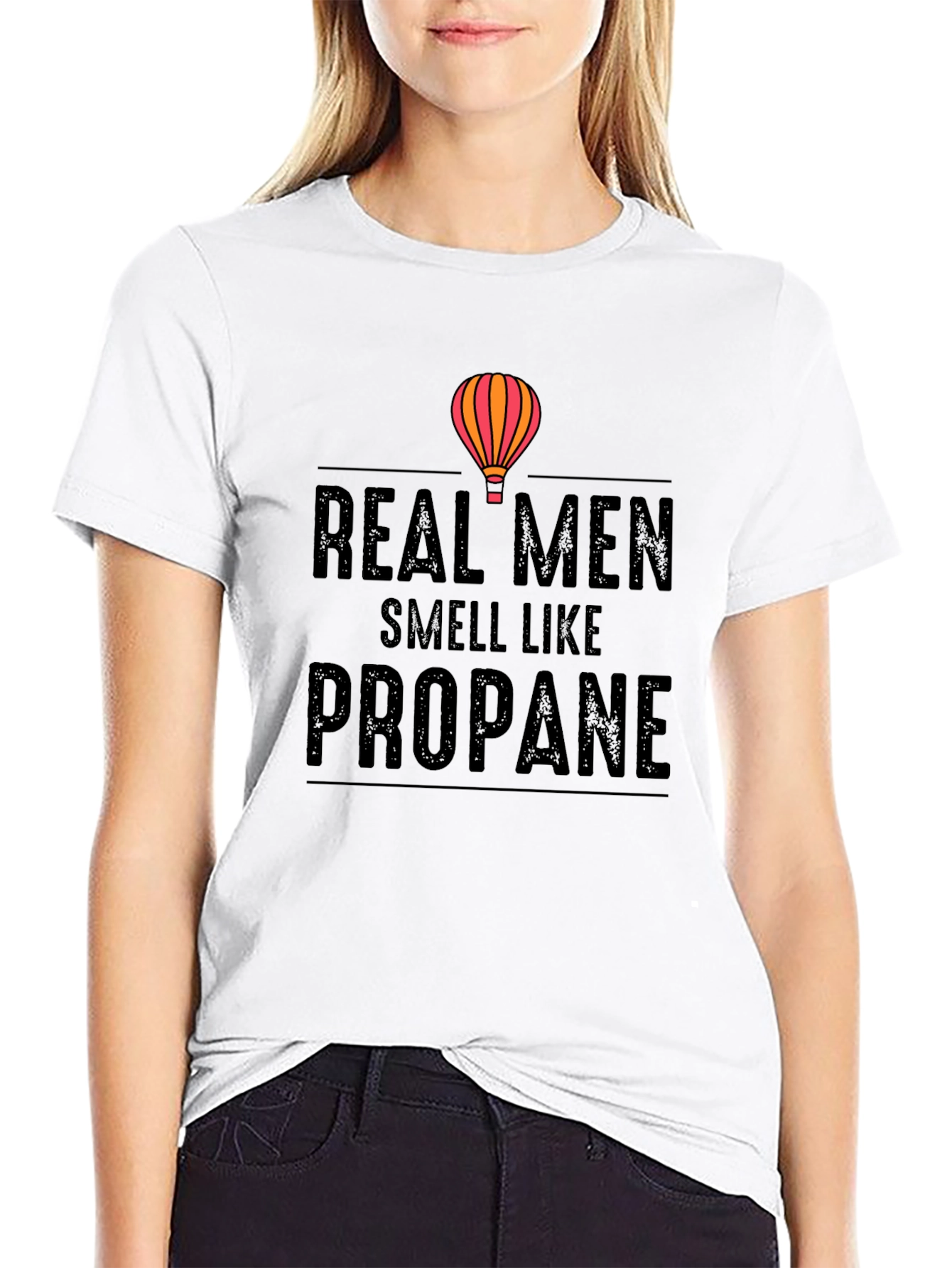 Real Men Smell Like Propane Graphic Tee