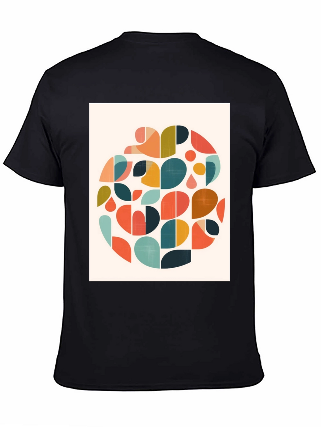 Abstract Geometric T-Shirt - Retro Style