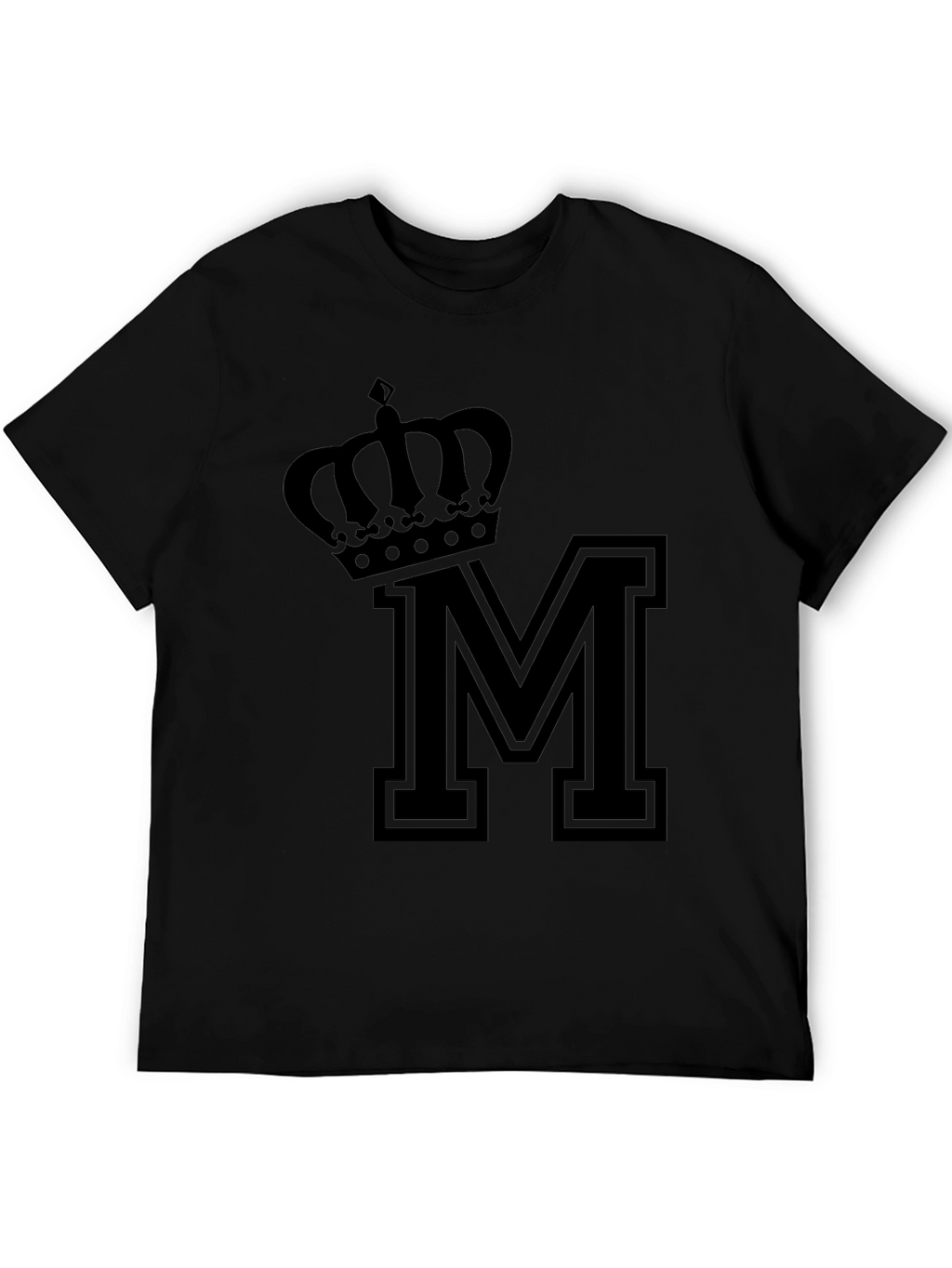 Crown M Black T-Shirt