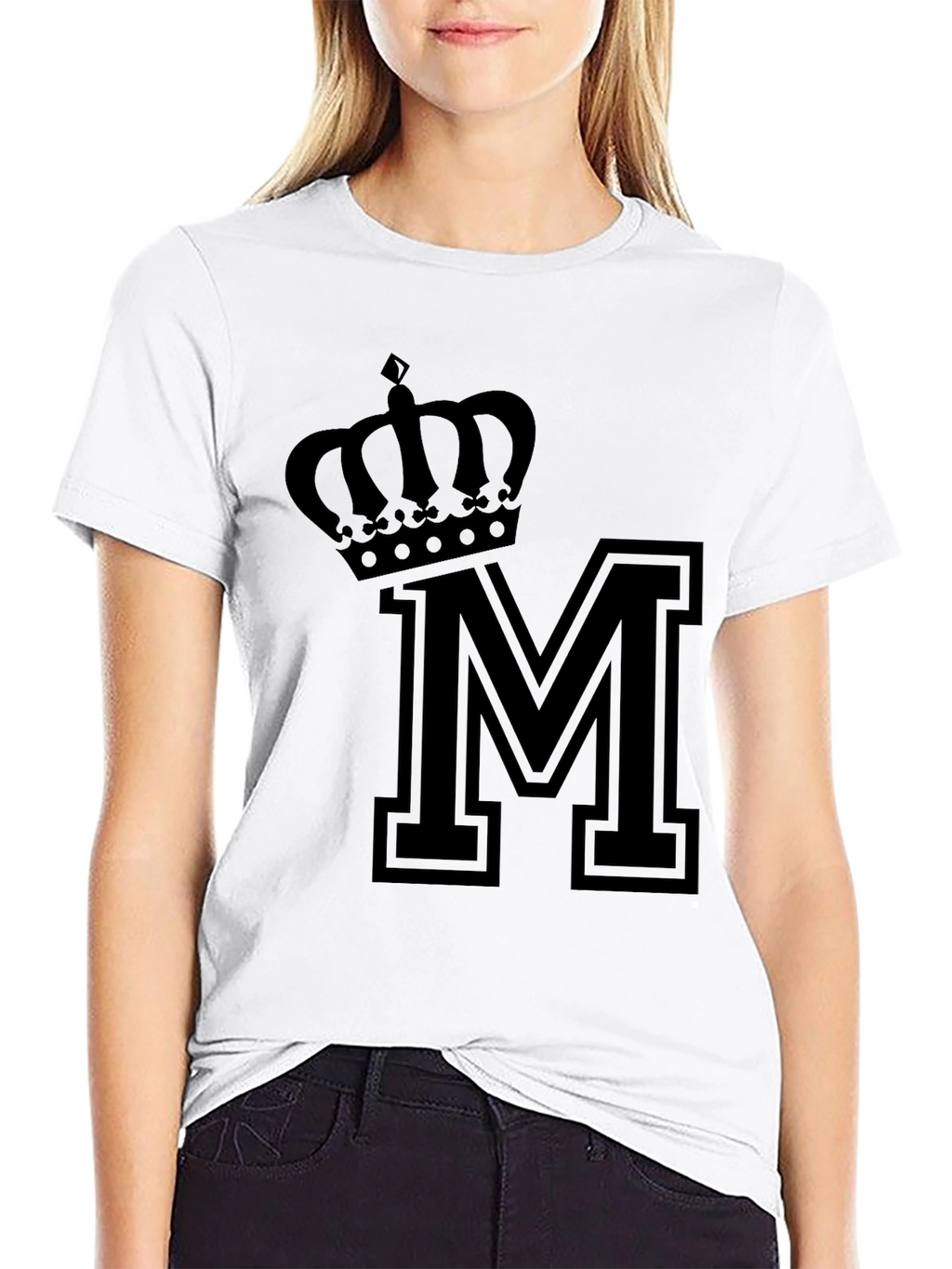 Crown M Black T-Shirt