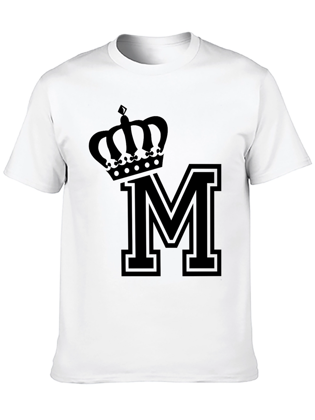 Crown M Black T-Shirt
