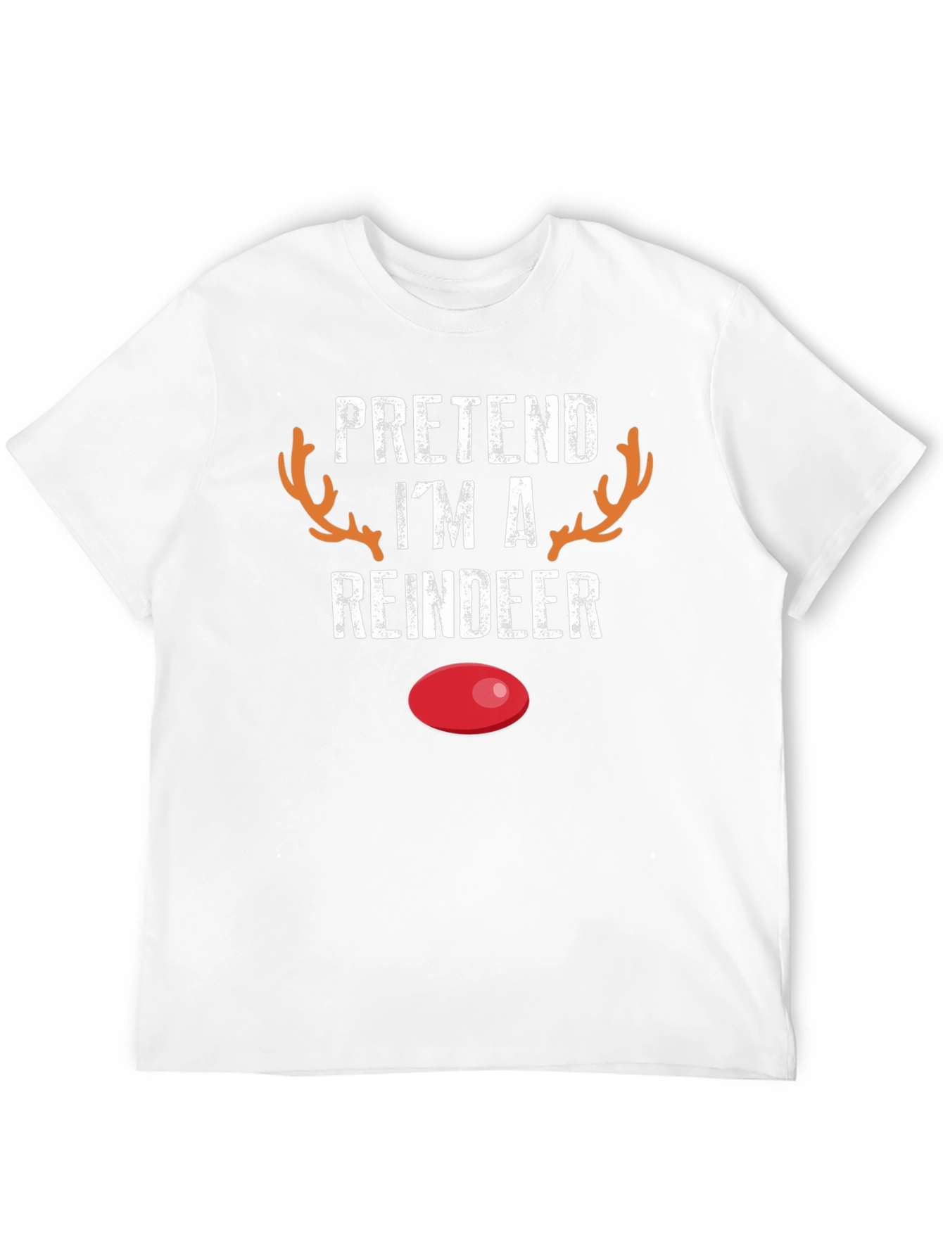 Pretend Im A Reindeer Novelty T-Shirt