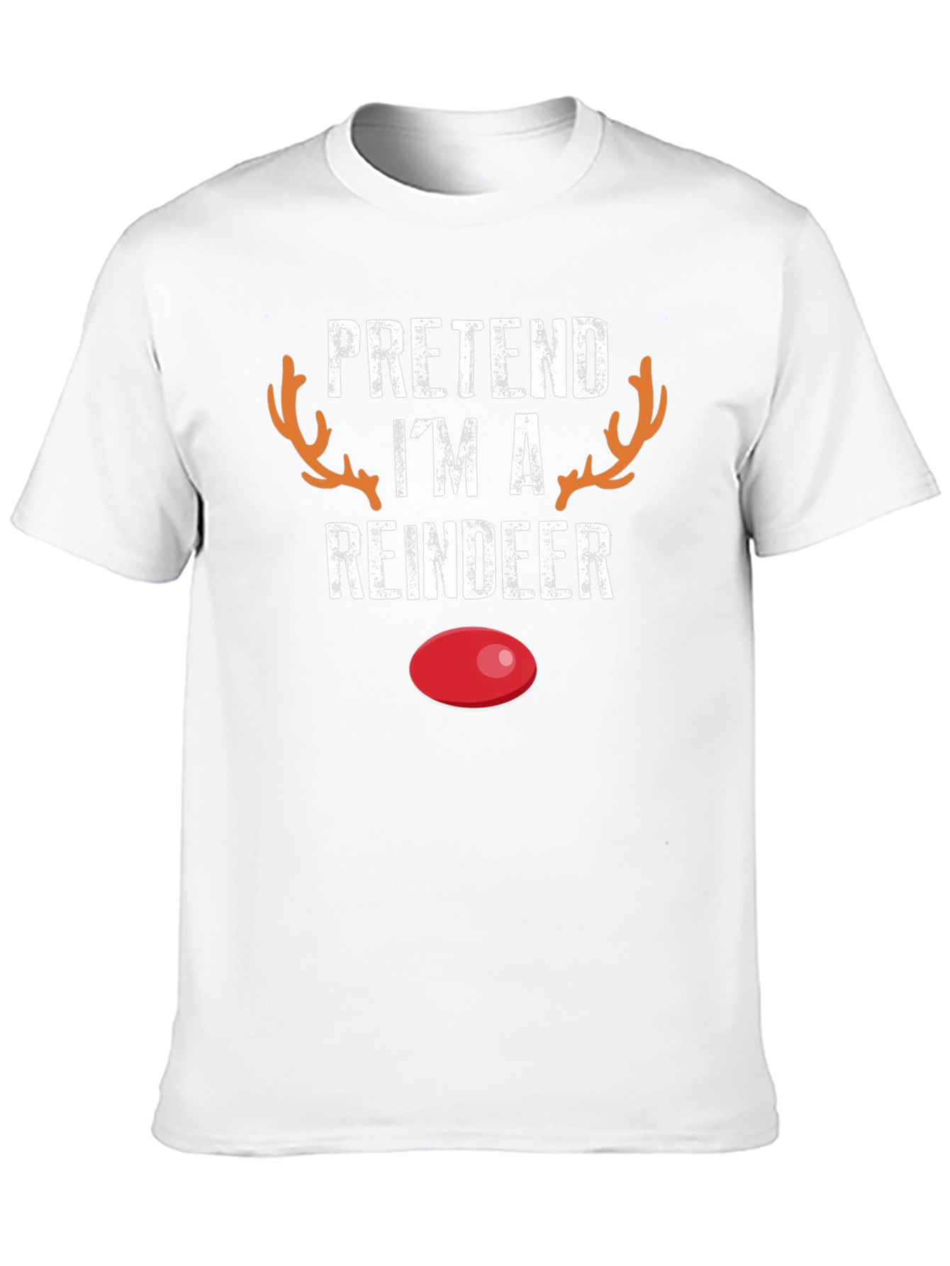 Pretend Im A Reindeer Novelty T-Shirt