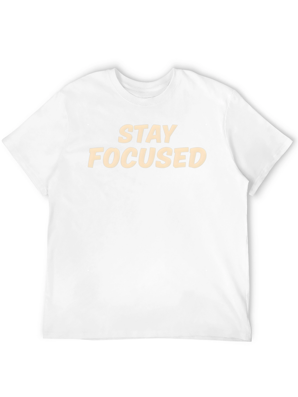 Stay Focused Graphic T-Shirt - Black Crew Neck Tee