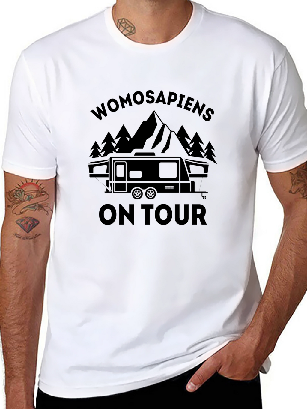 Womosapiens On Tour Black T-Shirt