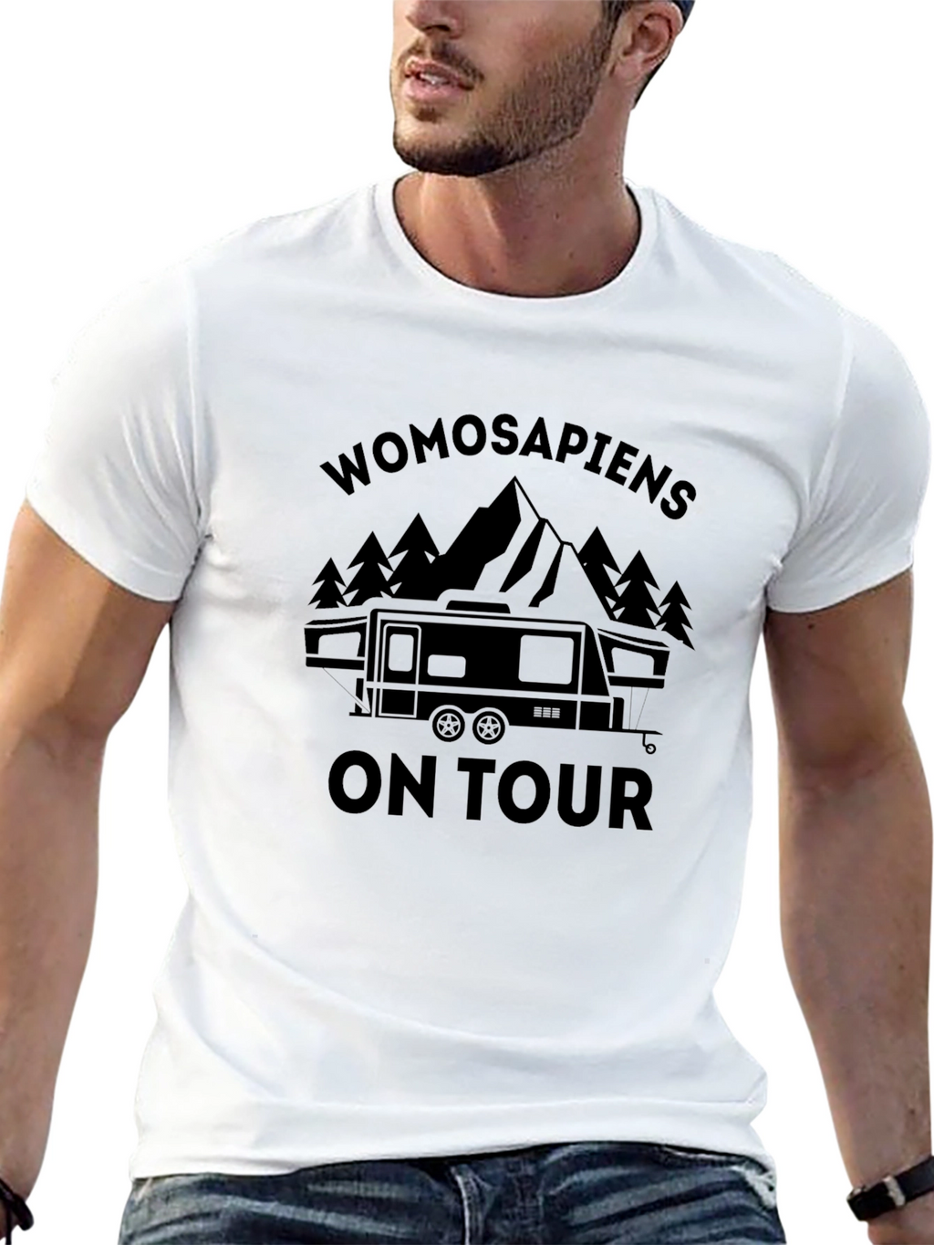 Womosapiens On Tour Black T-Shirt