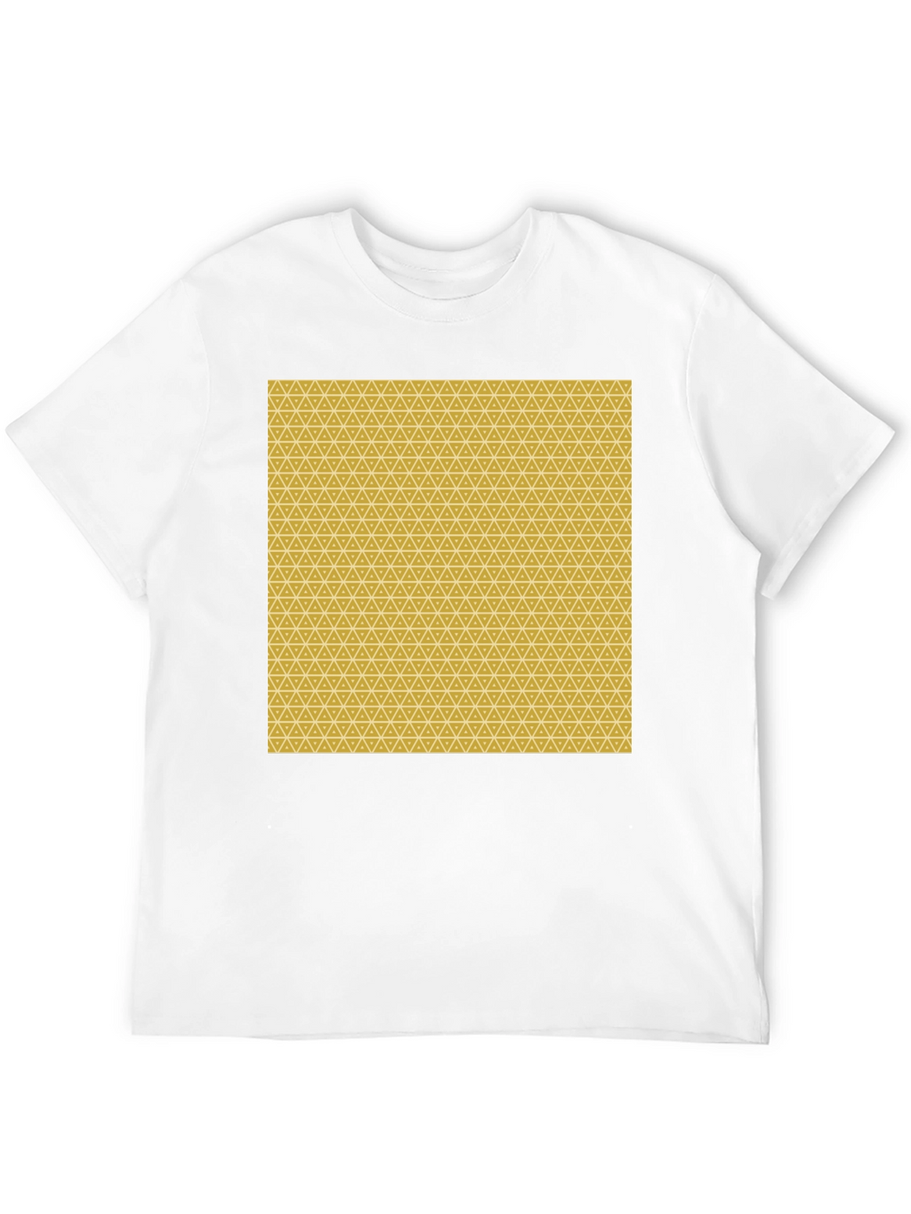 Geometric Print Black Tee - Modern Style